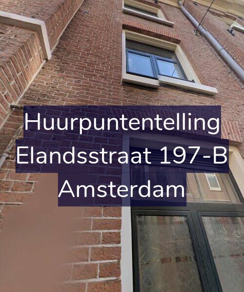 Foto gevel Huurpuntentelling voor Elandsstraat 197-B, Amsterdam