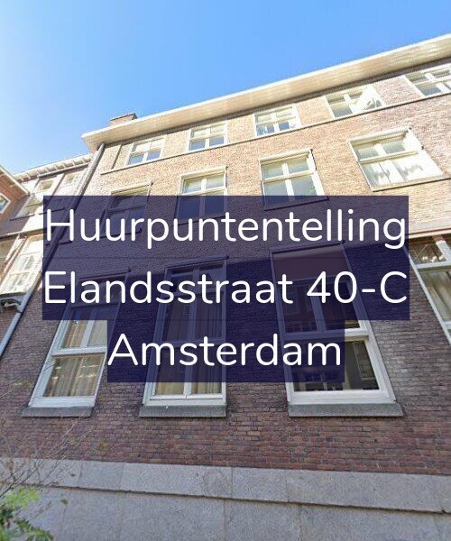 Foto gevel Huurpuntentelling voor Elandsstraat 40-C, Amsterdam