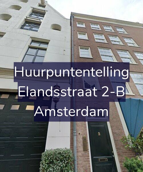 Foto gevel Huurpuntentelling voor Elandsstraat 2-B, Amsterdam