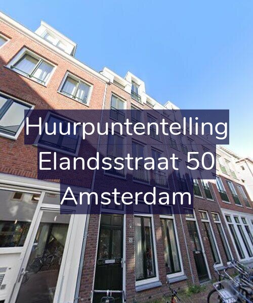 Foto gevel Huurpuntentelling voor Elandsstraat 50, Amsterdam