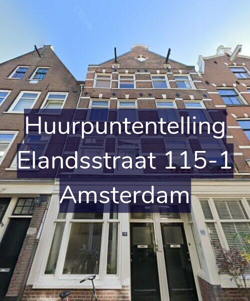 Foto gevel Huurpuntentelling voor Elandsstraat 115-1, Amsterdam