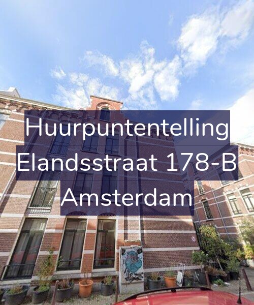 Foto gevel Huurpuntentelling voor Elandsstraat 178-B, Amsterdam