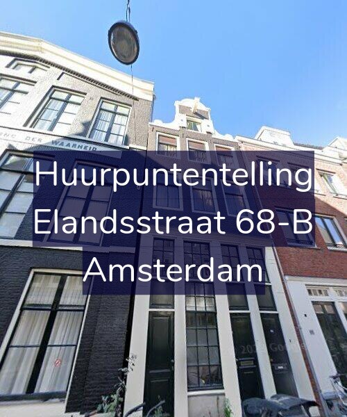 Foto gevel Huurpuntentelling voor Elandsstraat 68-B, Amsterdam