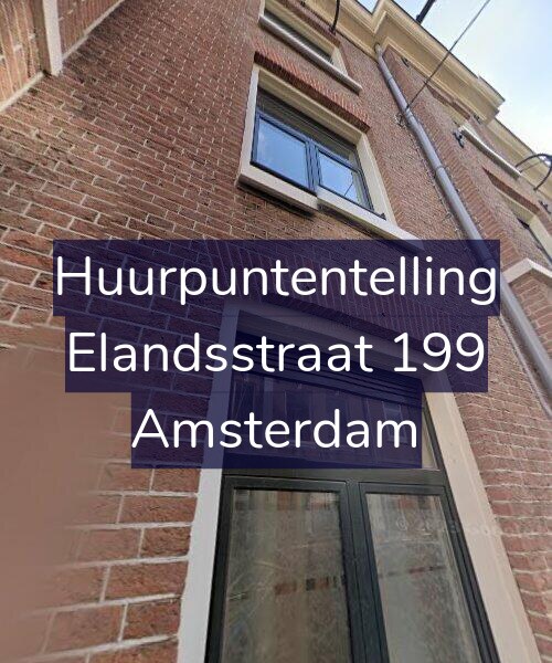 Foto gevel Huurpuntentelling voor Elandsstraat 199, Amsterdam