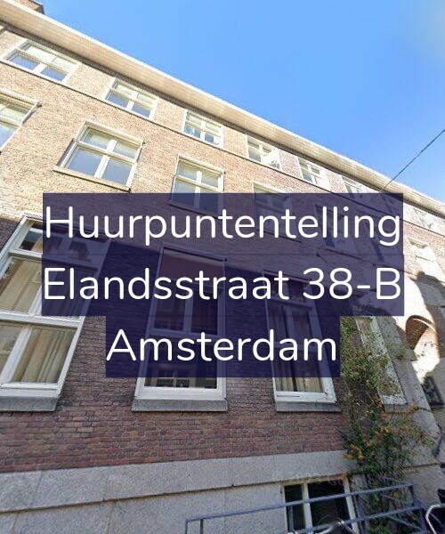 Foto gevel Huurpuntentelling voor Elandsstraat 38-B, Amsterdam
