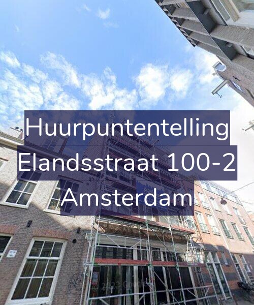 Foto gevel Huurpuntentelling voor Elandsstraat 100-2, Amsterdam