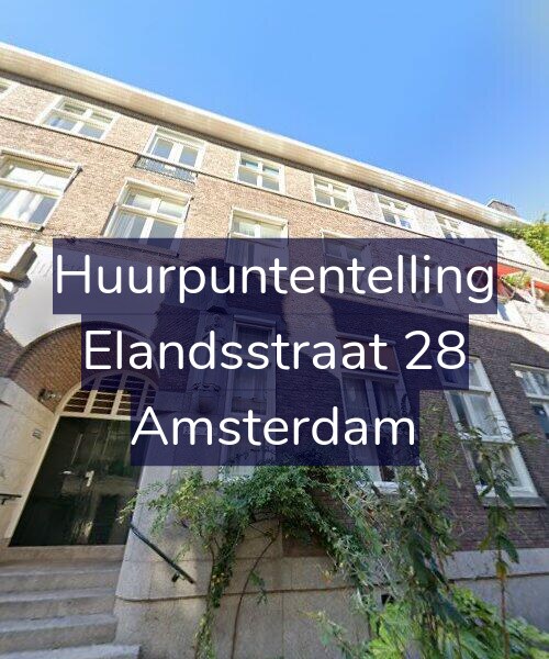 Foto gevel Huurpuntentelling voor Elandsstraat 28, Amsterdam