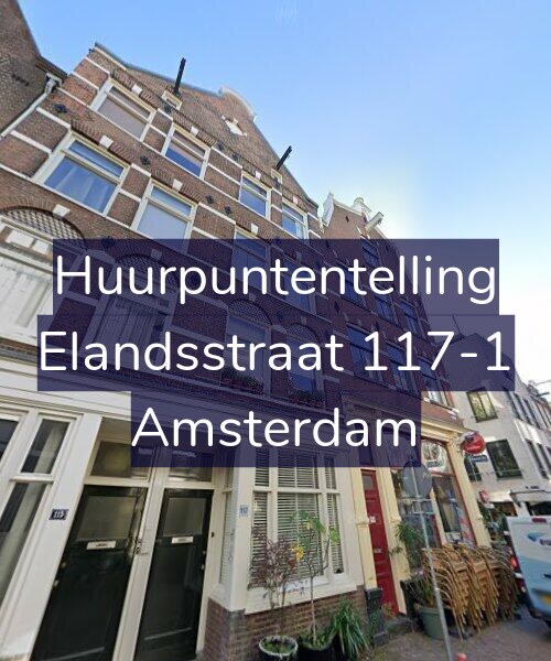 Foto gevel Huurpuntentelling voor Elandsstraat 117-1, Amsterdam