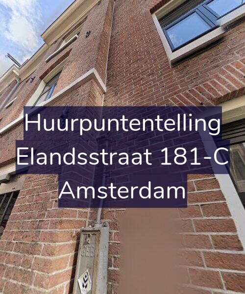 Foto gevel Huurpuntentelling voor Elandsstraat 181-C, Amsterdam