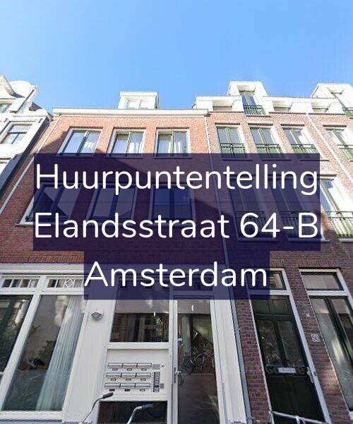 Foto gevel Huurpuntentelling voor Elandsstraat 64-B, Amsterdam