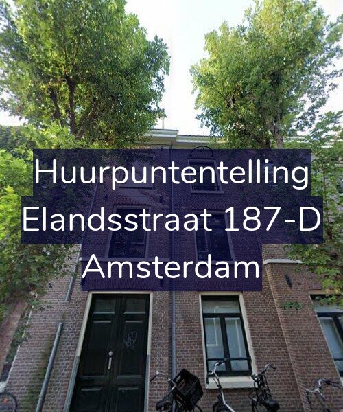 Foto gevel Huurpuntentelling voor Elandsstraat 187-D, Amsterdam