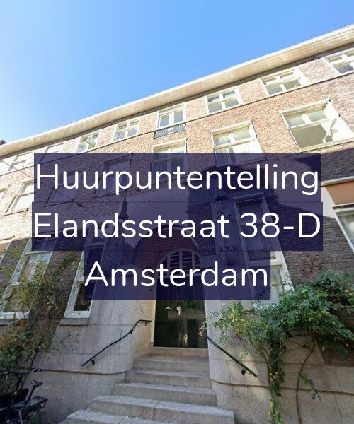 Foto gevel Huurpuntentelling voor Elandsstraat 38-D, Amsterdam
