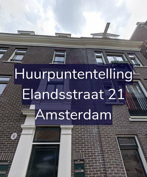Foto gevel Huurpuntentelling voor Elandsstraat 21, Amsterdam