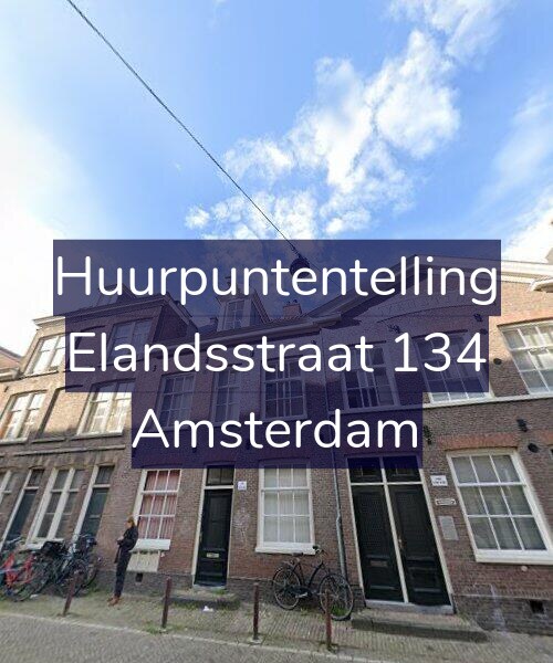 Foto gevel Huurpuntentelling voor Elandsstraat 134, Amsterdam