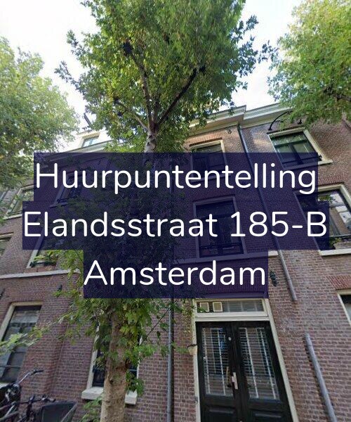 Foto gevel Huurpuntentelling voor Elandsstraat 185-B, Amsterdam
