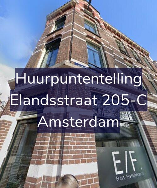 Foto gevel Huurpuntentelling voor Elandsstraat 205-C, Amsterdam