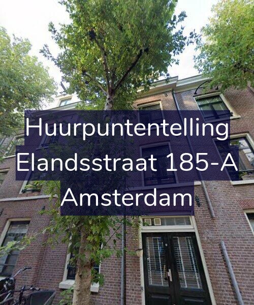 Foto gevel Huurpuntentelling voor Elandsstraat 185-A, Amsterdam