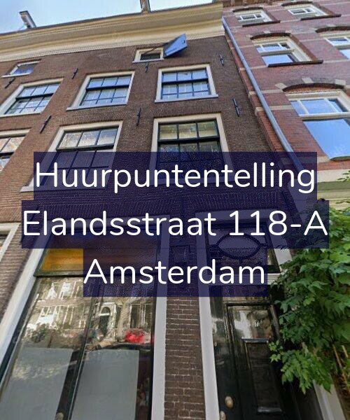 Foto gevel Huurpuntentelling voor Elandsstraat 118-A, Amsterdam