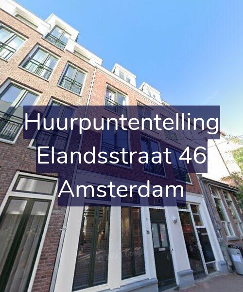Foto gevel Huurpuntentelling voor Elandsstraat 46, Amsterdam