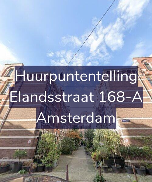 Foto gevel Huurpuntentelling voor Elandsstraat 168-A, Amsterdam