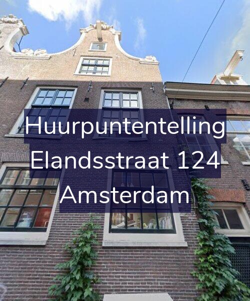 Foto gevel Huurpuntentelling voor Elandsstraat 124, Amsterdam