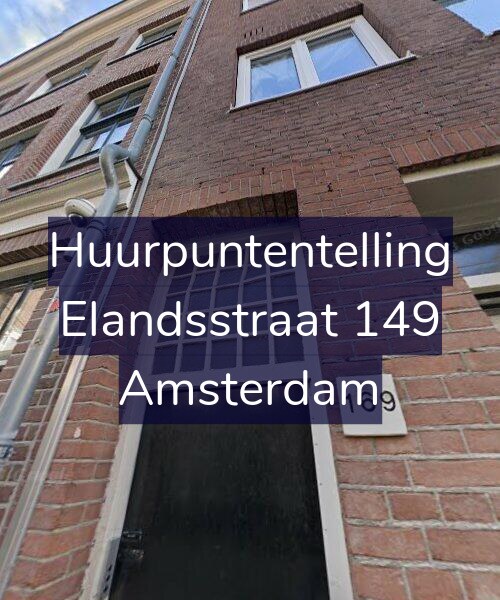 Foto gevel Huurpuntentelling voor Elandsstraat 149, Amsterdam