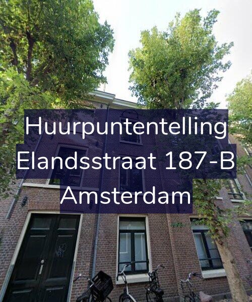 Foto gevel Huurpuntentelling voor Elandsstraat 187-B, Amsterdam