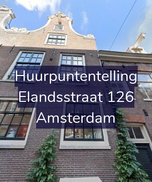 Foto gevel Huurpuntentelling voor Elandsstraat 126, Amsterdam