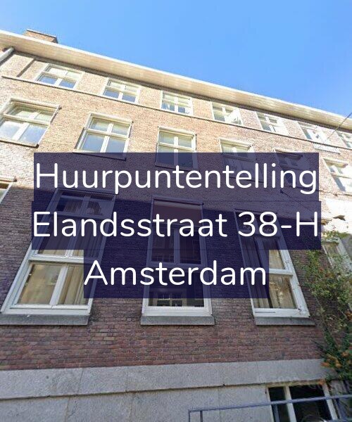 Foto gevel Huurpuntentelling voor Elandsstraat 38-H, Amsterdam