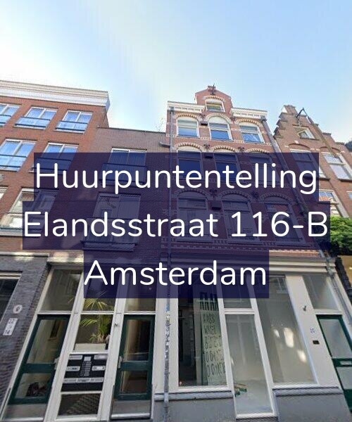 Foto gevel Huurpuntentelling voor Elandsstraat 116-B, Amsterdam