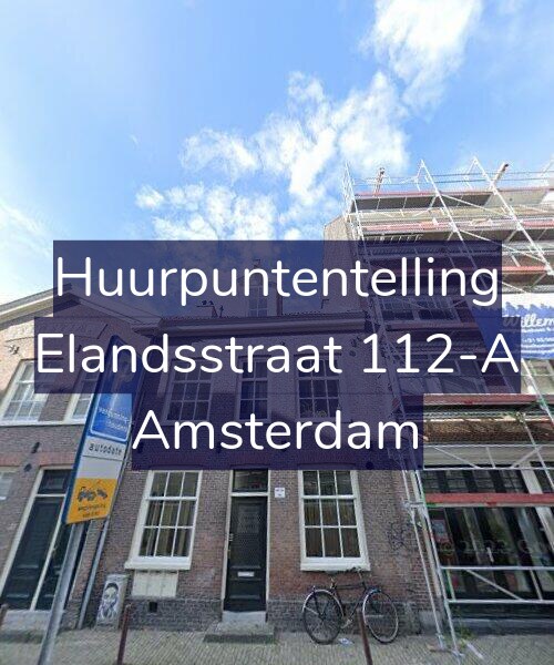 Foto gevel Huurpuntentelling voor Elandsstraat 112-A, Amsterdam