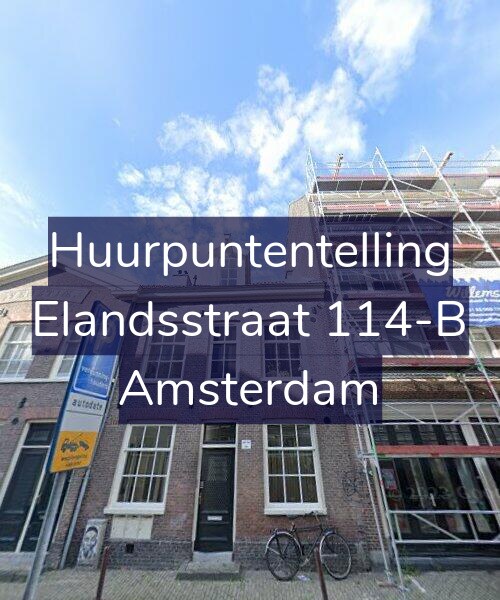 Foto gevel Huurpuntentelling voor Elandsstraat 114-B, Amsterdam