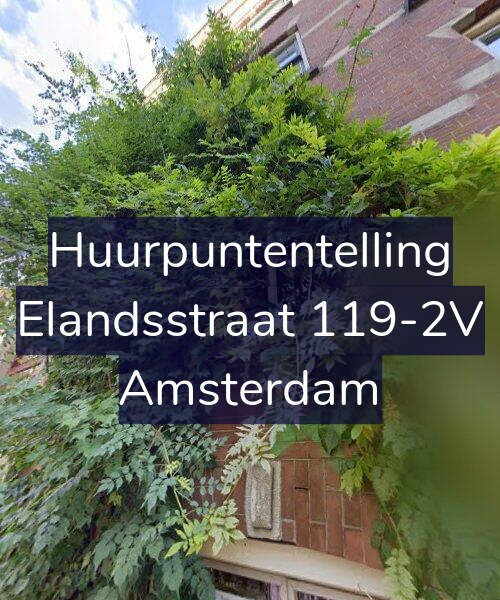 Foto gevel Huurpuntentelling voor Elandsstraat 119-2V, Amsterdam