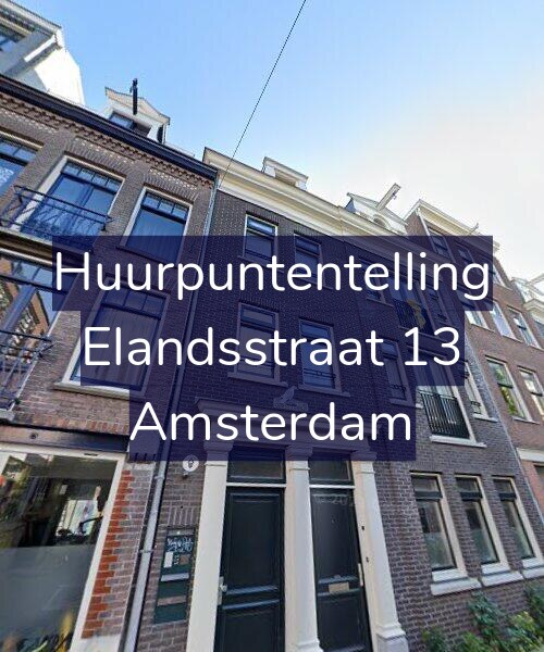 Foto gevel Huurpuntentelling voor Elandsstraat 13, Amsterdam