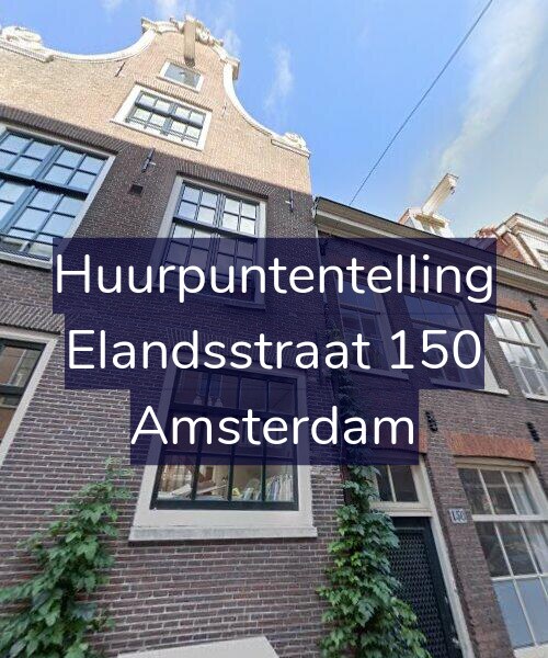 Foto gevel Huurpuntentelling voor Elandsstraat 150, Amsterdam