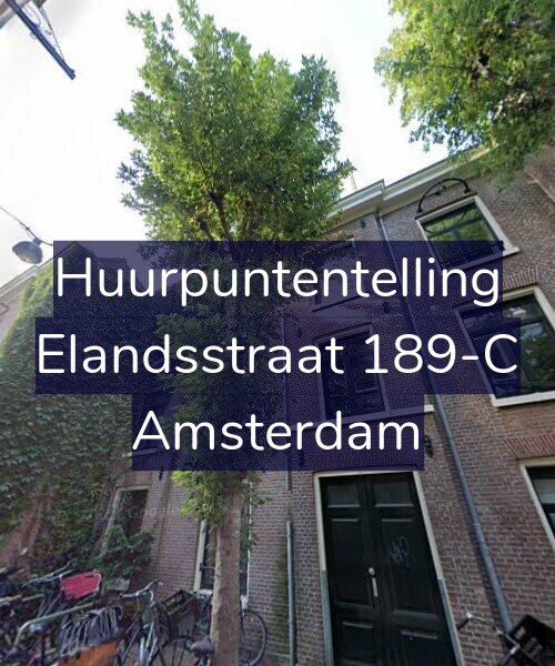 Foto gevel Huurpuntentelling voor Elandsstraat 189-C, Amsterdam