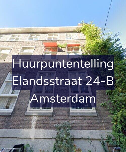 Foto gevel Huurpuntentelling voor Elandsstraat 24-B, Amsterdam