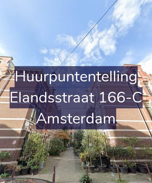 Foto gevel Huurpuntentelling voor Elandsstraat 166-C, Amsterdam