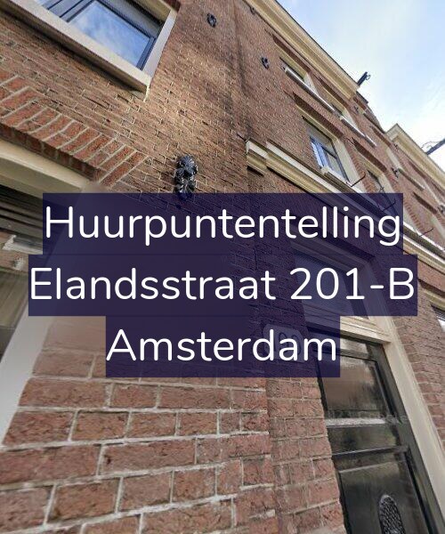 Foto gevel Huurpuntentelling voor Elandsstraat 201-B, Amsterdam