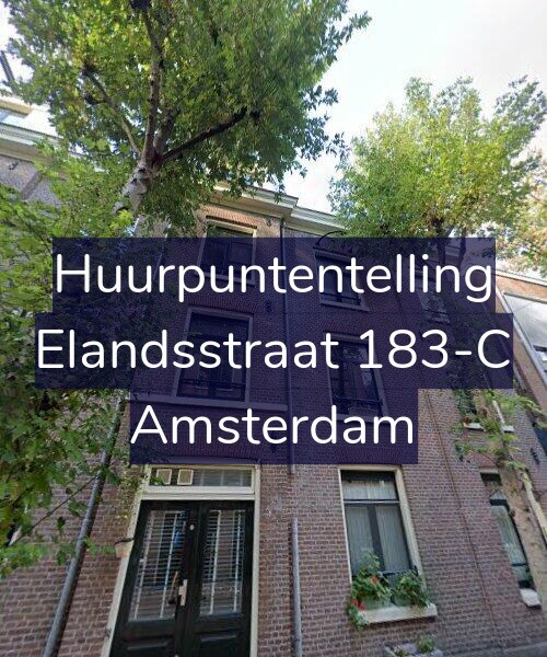 Foto gevel Huurpuntentelling voor Elandsstraat 183-C, Amsterdam