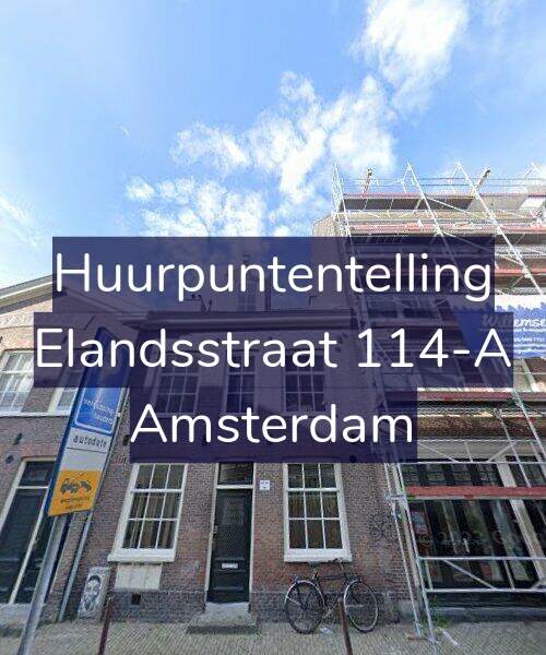 Foto gevel Huurpuntentelling voor Elandsstraat 114-A, Amsterdam