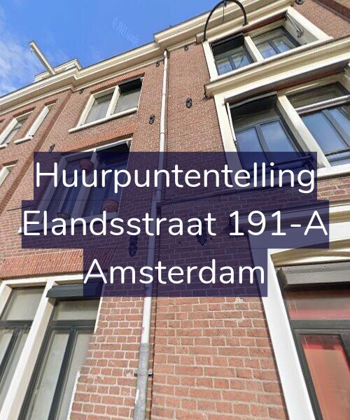 Foto gevel Huurpuntentelling voor Elandsstraat 191-A, Amsterdam