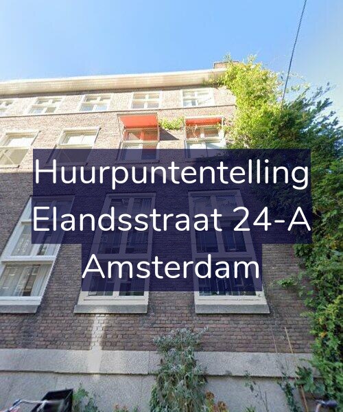 Foto gevel Huurpuntentelling voor Elandsstraat 24-A, Amsterdam