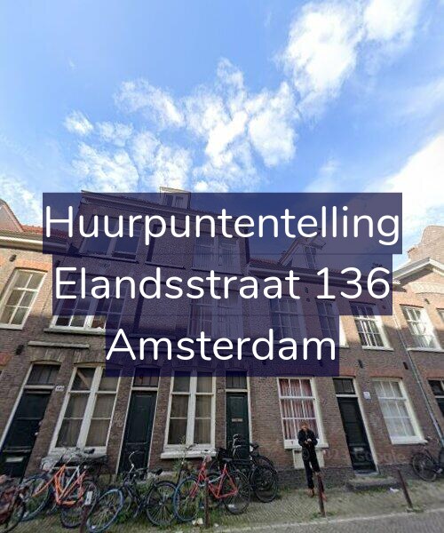 Foto gevel Huurpuntentelling voor Elandsstraat 136, Amsterdam
