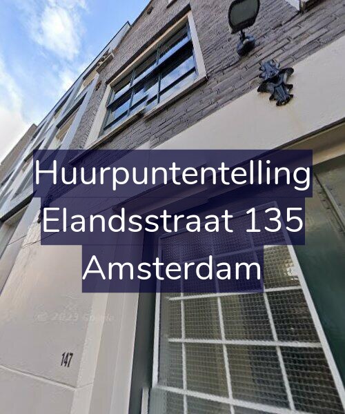 Foto gevel Huurpuntentelling voor Elandsstraat 135, Amsterdam