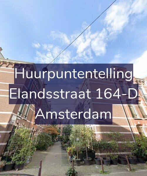 Foto gevel Huurpuntentelling voor Elandsstraat 164-D, Amsterdam