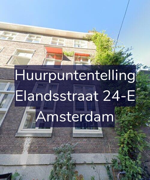 Foto gevel Huurpuntentelling voor Elandsstraat 24-E, Amsterdam