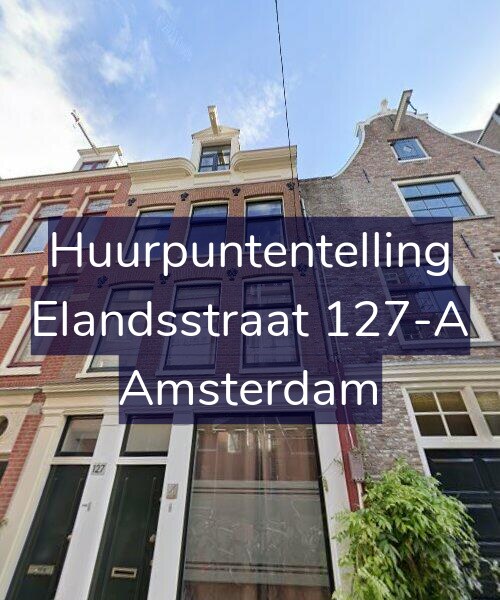 Foto gevel Huurpuntentelling voor Elandsstraat 127-A, Amsterdam