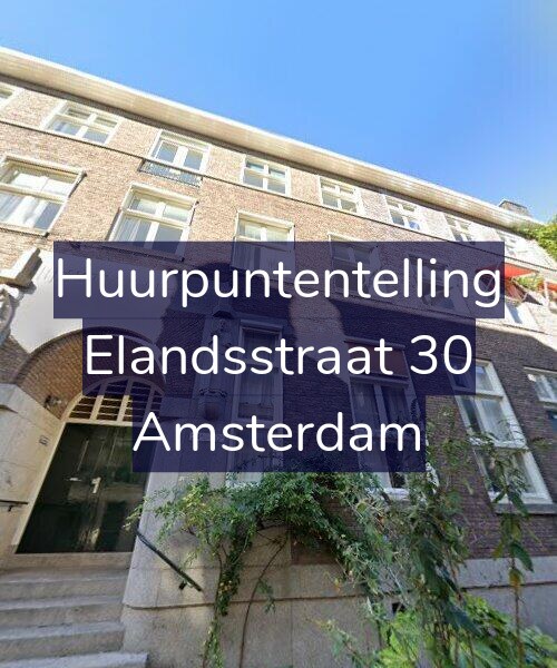 Foto gevel Huurpuntentelling voor Elandsstraat 30, Amsterdam