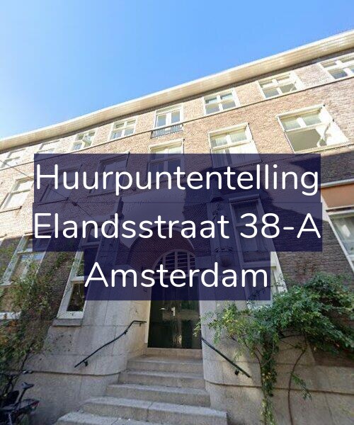 Foto gevel Huurpuntentelling voor Elandsstraat 38-A, Amsterdam